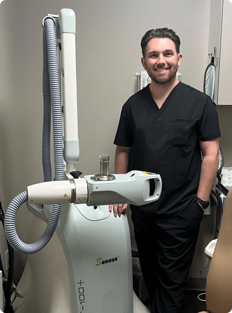 Sensus SRT technician with device